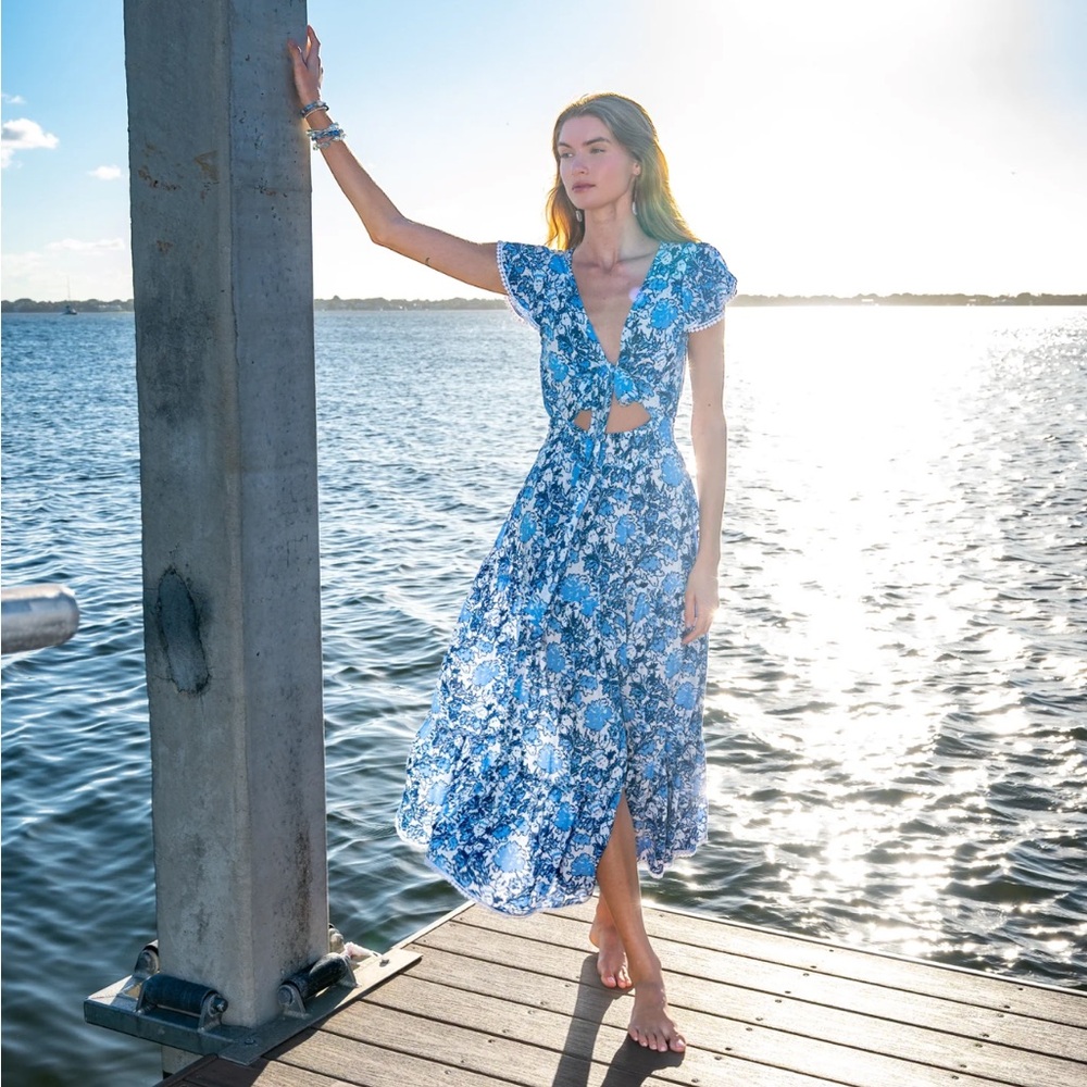 Sea Lustre Asymmetrical Floral Dress - Multicolor da bohemian